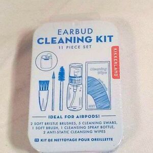 Kikkerland Earbud Cleaning Kit – 11 Piece Pocket Care Set for Earphones